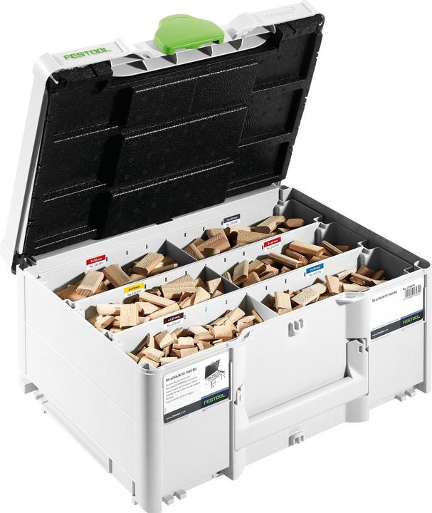 Festool Assortiment de Domino en hêtre DS 4/5/6/8/10 1060 BU (1 pcs)
