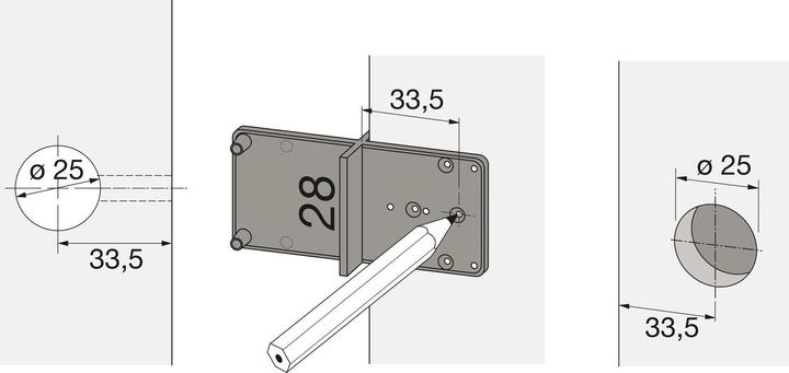 Image du produit Hettich Ankrn-Schablone (Plaque perforée, 1 pcs)