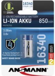 Actual product image Ansmann Li-Ion battery 16340, 3.6 V, 850 mAh