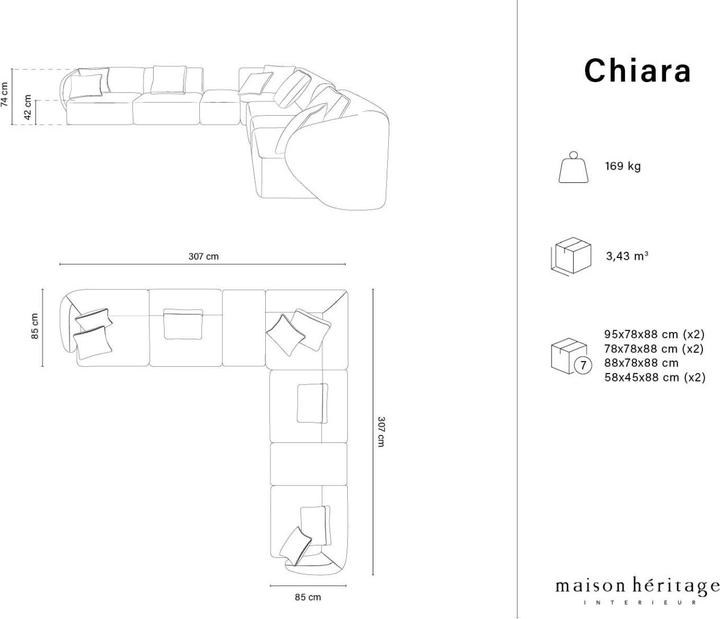 Produktbild Maison Heritage Chiara (Ecksofa)