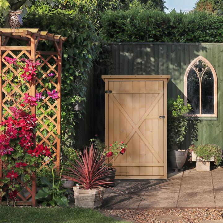 Actual product image Outsunny Tool shed with shelves