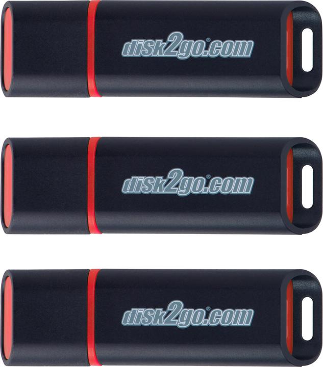 Image du produit Disk2go Passion 2.0 3-Pack (8 Go, USB-A, USB 2.0)