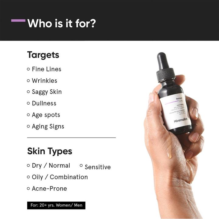 Actual product image Minimalist Retinol 0.3% Face Serum (30 ml)