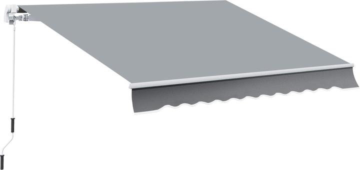 Actual product image Outsunny Hinged awning with hand crank (2.45 m)