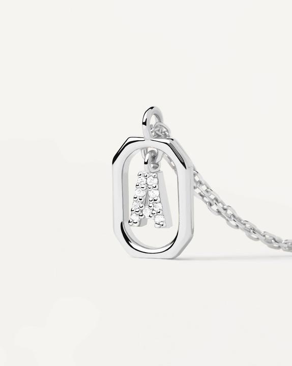 Image du produit Pd Paola PDPAOLA - PÅ¯vabnÃ½ stÅ™ÃbrnÃ½ nÃ¡hrdelnÃk pÃsmeno "A" LETTERS CO02-512-U (Å™etÃzek. pÅ™ÃÃvÄ'sek (Argent 925, 50 cm)
