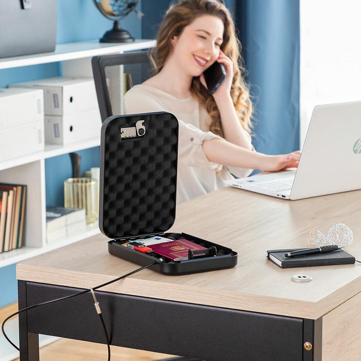 Immagine prodotto InnovaGoods Cassaforte portatile - Nero - Ferro (2.23 l)