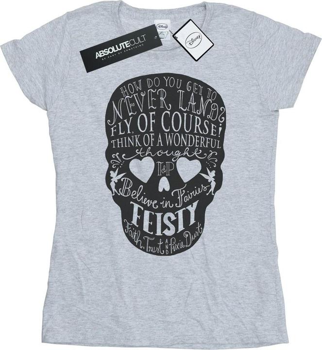 Immagine prodotto Disney Tinker Bell Skull Maglietta Donna (XXL)