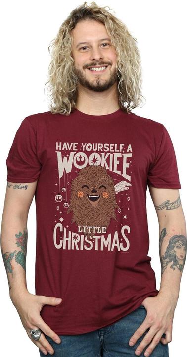 Immagine prodotto Star Wars Wookiee Little Christmas Maglietta Uomo (XL)