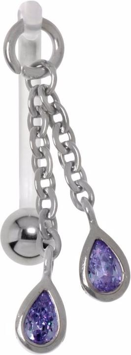 Silberfarben, Transparent, Violett