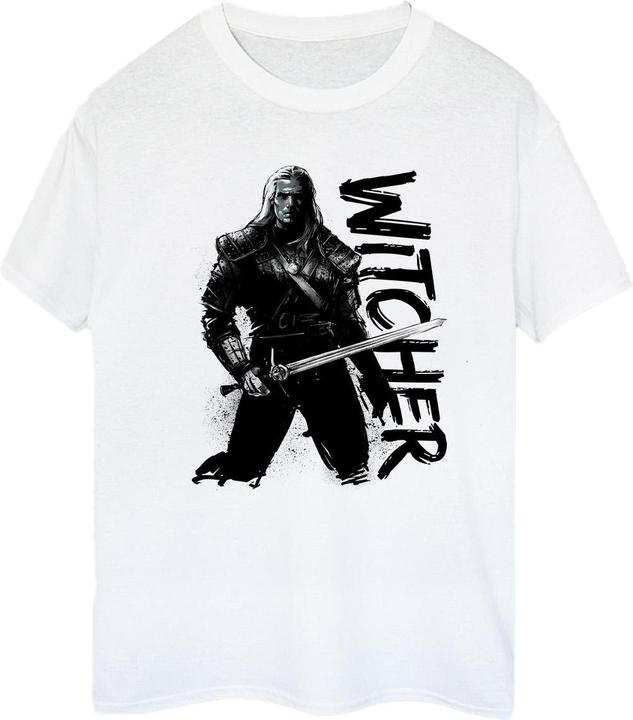 Immagine prodotto Netflix The Witcher Sketch Geralt Maglietta Ampia Donna (XL)