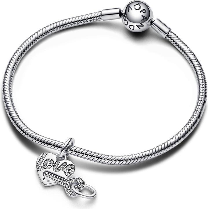Image du produit Pandora Charm coeur et clé divisible (Argent sterling)