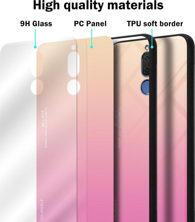 Actual product image Cadorabo TPU 2 colors glass cover (Mate 10 Lite)