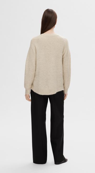 Produktbild Selected Femme Rundhalsausschnitt Woll Pullover (XXL)