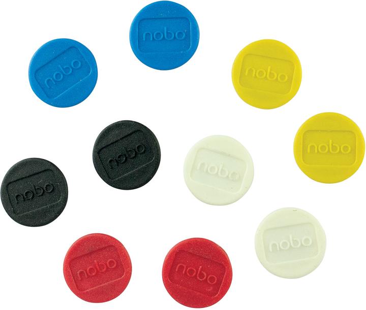 Actual product image Nobo Magnet round 13mm 1915290 ass. 10 piece (10 x)