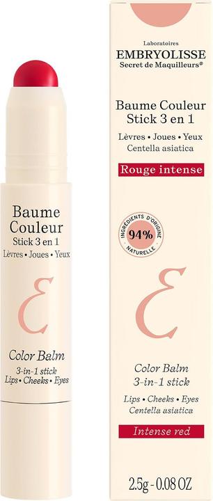 Image du produit Embryolisse - Color Balm 3-In-1 Stick Intense Red 2,5G (EMB418000)