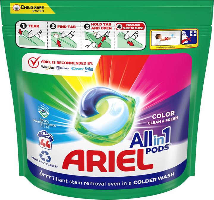 Ariel Skalbimo Kapsulės Color 44vnt L