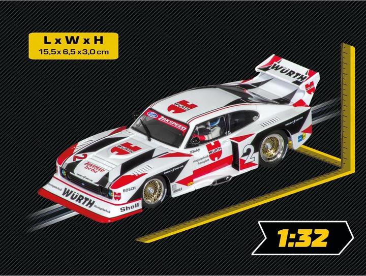 Immagine prodotto Carrera 20027718 - Ford Capri Zakspeed Turbo Evolution "Würth-Zakspeed-Team, No.2" con luci