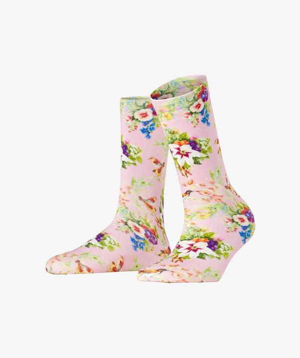 Produktbild Burlington Socken "Joyful Flower" dunkelrosa gestreift (36 - 41)