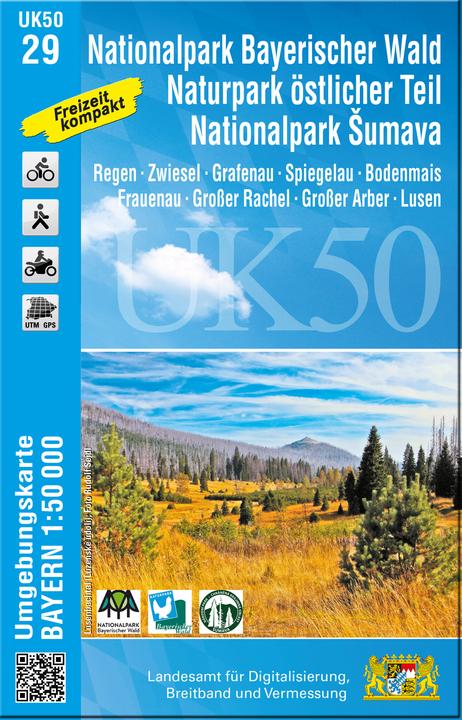 Produktbild Topographische Karte Bayern Nationalpark Bayerischer Wald Ost