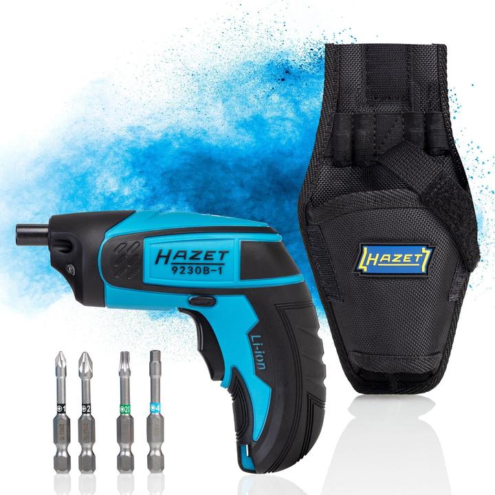 Actual product image HAZET Cordless screwdriver bit set ∙ Mini 9230B-1 ∙ Maximum loosening torque: 4.5 Nm ∙ Inside TORX®… (Electrical connection)