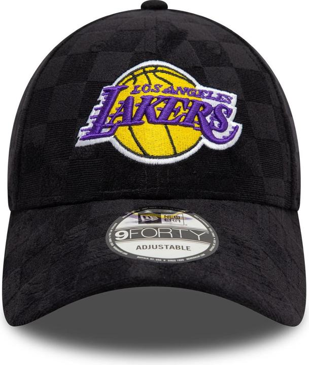 Produktbild New Era 9Forty Strap Cap - Check Los Angeles Lakers Schwarz