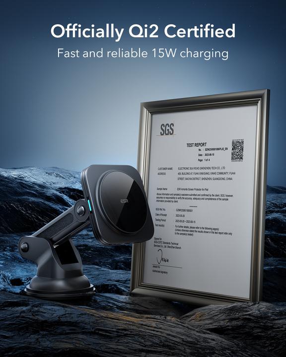 Actual product image ESR HaloLock wireless charger (15 W)