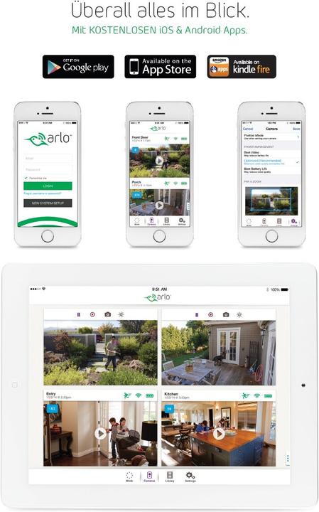 Productafbeelding Arlo VMS3430 Set van 4 (1280 x 720 pixels)