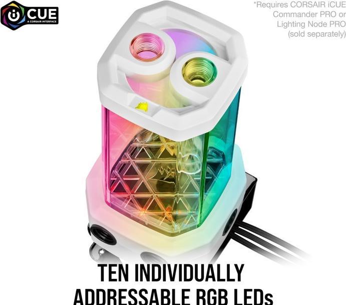 Immagine prodotto Corsair Serbatoio della pompa Hydro X Series XD5 RGB D5 Bianco
