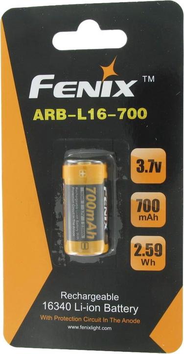 Fenix Battery, 3.7V max. 760mAh Lithium (4 pcs., 16340, 760 mAh)
