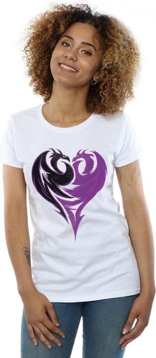 Actual product image Disney Womens/Ladies The Descendants Dragon Heart Cotton T-Shirt (XL)