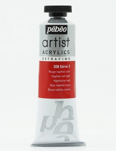 Productafbeelding Pebeo Artist Acrylics Extra Fijne Acrylverf (Naphtal Rood Licht, 37 ml)