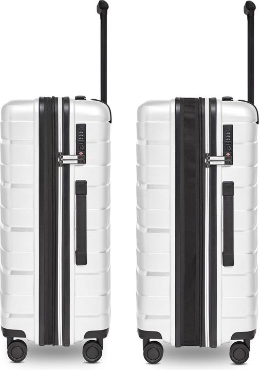 Immagine prodotto Bergpfeil Travel 4-Rollen Kofferset 3-tlg. mit Dehnfalte (228 l, XL (da 115l))