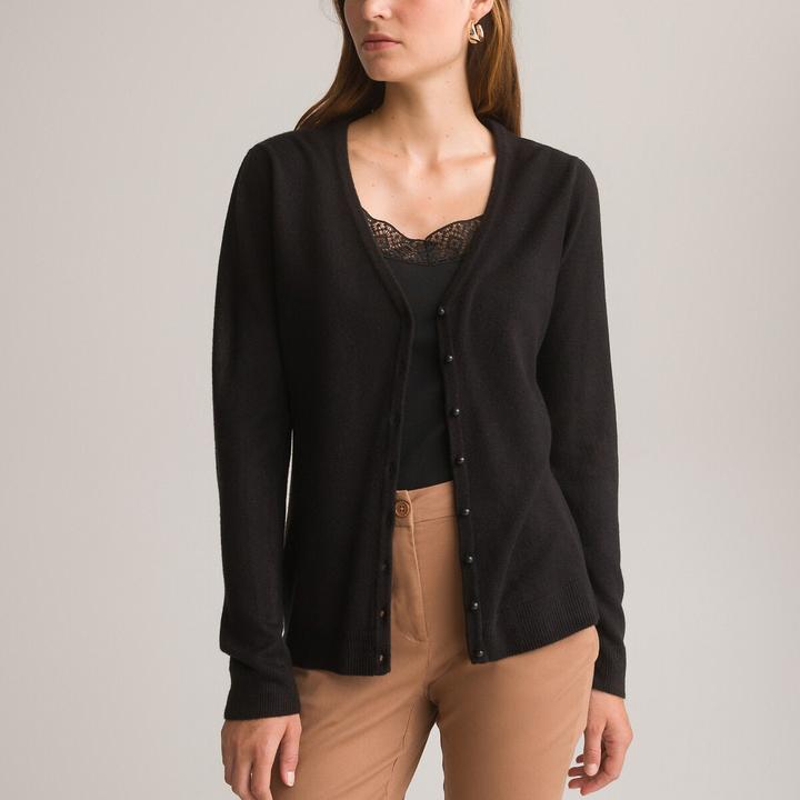 Produktbild Anne Weyburn Cardigan mit V-Ausschnitt und Kaschmir-Touch (W38/L40, W36/L38)