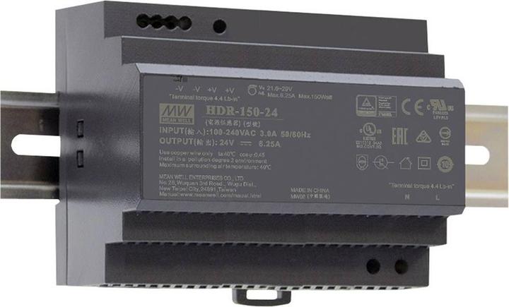 Produktbild MeanWell HDR-150-48 Hutschienen-Netzteil (DIN-Rail) 48 V/DC 153.6 W 1 x