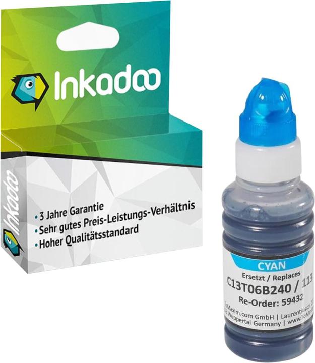 Produktbild Inkadoo Druckerpatronen kompatibel mit Epson C13T06B440 / 113 Tintenpatrone