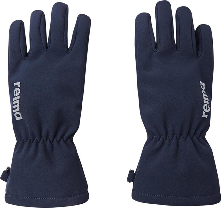Actual product image Reima Kids Softshell Gloves Tehden Navy (8)