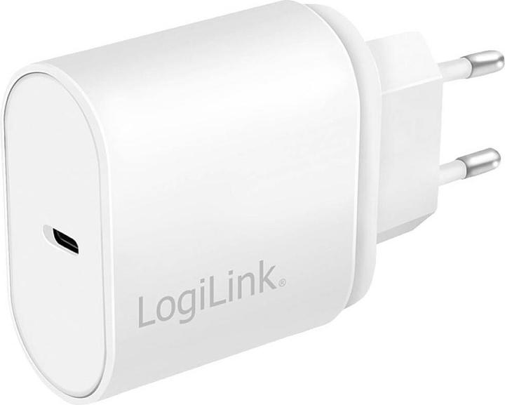 LogiLink PA0261 Chargeur mural USB 1 port, 1x USB-CF, 20W, w/PD, blanc (20 W)