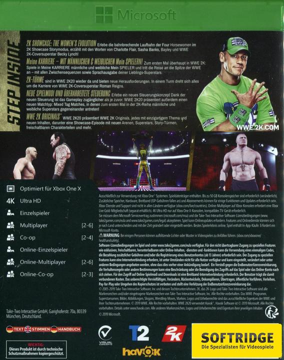 Produktbild 2K Games WWE 2K20 - Limited Edition (Xbox One X, Xbox Series X, DE)