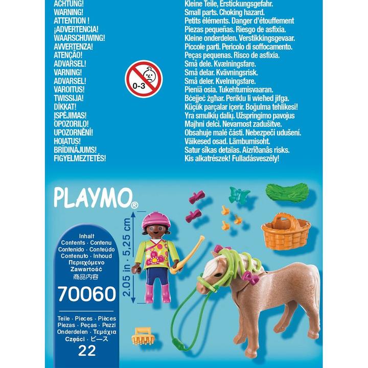Produktbild Playmobil Mädchen mit Pony (70060, Playmobil Special Plus)