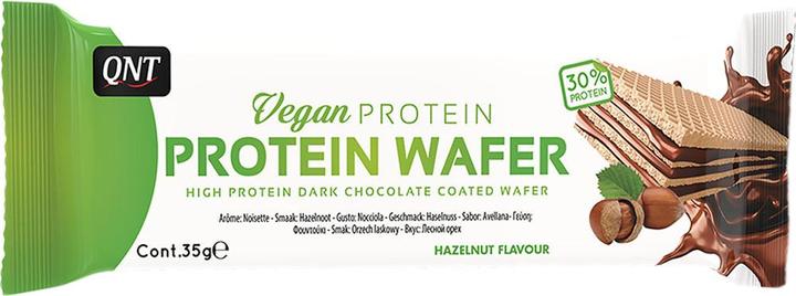Actual product image QNT Vegan Protein Wafer Hazelnut (Hazelnut, 1 pcs., 38 g)