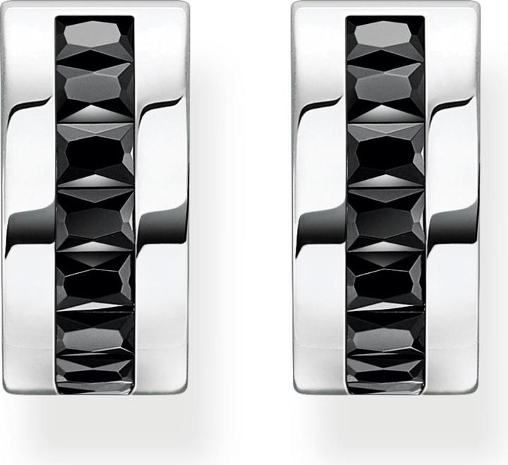 Produktbild Thomas Sabo Creolen schwarze Steine pavé silber (925er Silber)