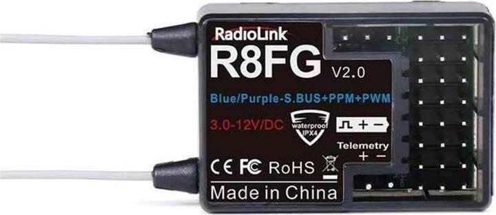 RadioLink Récepteur R8FG avec gyroscope 8 canaux, domaine d'application