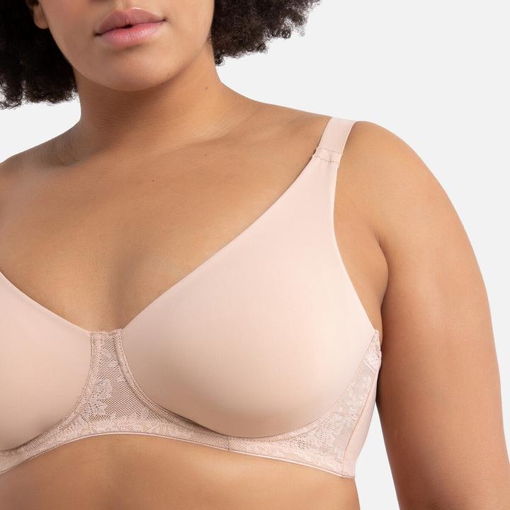 Image du produit La Redoute Collections Soutien-gorge minimiseur en microfibre et dentelle (100 E)