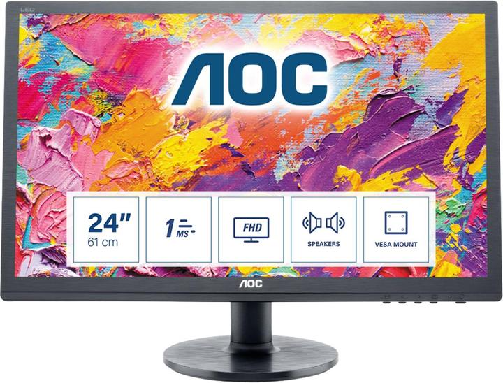 Actual product image AOC e2460Sh (1920 x 1080 pixels, 24")