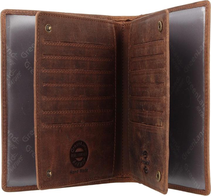 Actual product image Greenland Nature Montenegro passport holder RFID leather 12 cm