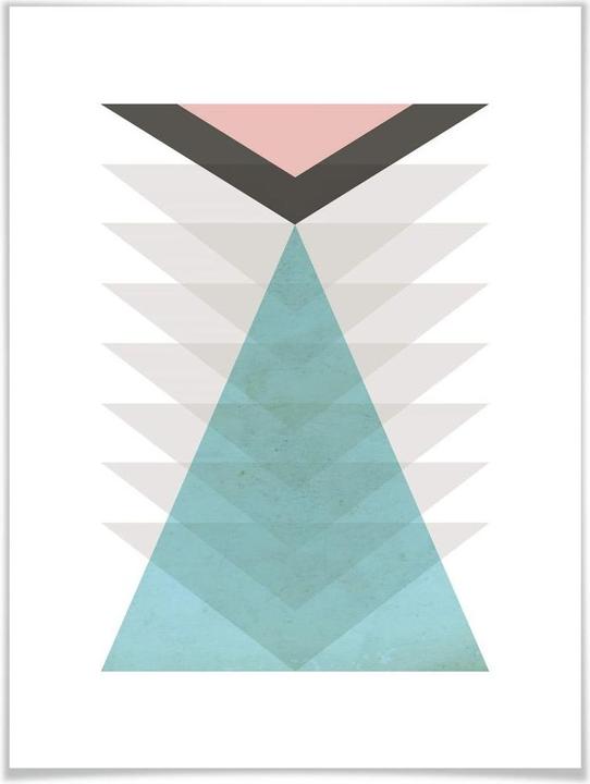 Produktbild Trenddeko Totem aqua & pink (60 x 80 cm)