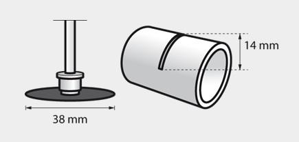 Actual product image Dremel EZ SpeedClic starter set (SC work arbor, 2 metal cutting discs Ø 38.0 mm)