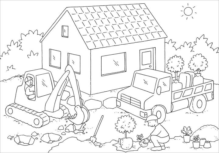 Image du produit Tessloff Mon plus beau livre de coloriage. Chantier de construction