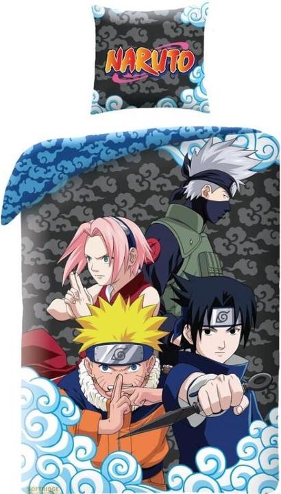 Produktbild Lyo Naruto - Parure de lit en microfibre Team 7 (200x140cm 63x63cm)