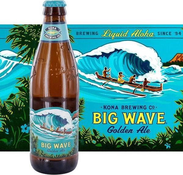 Actual product image Kona Brewing Co. Kona Big Wave Golden Ale case 24 x 355 ml / 4.4 % Hawaii (24 x 35.5 cl)